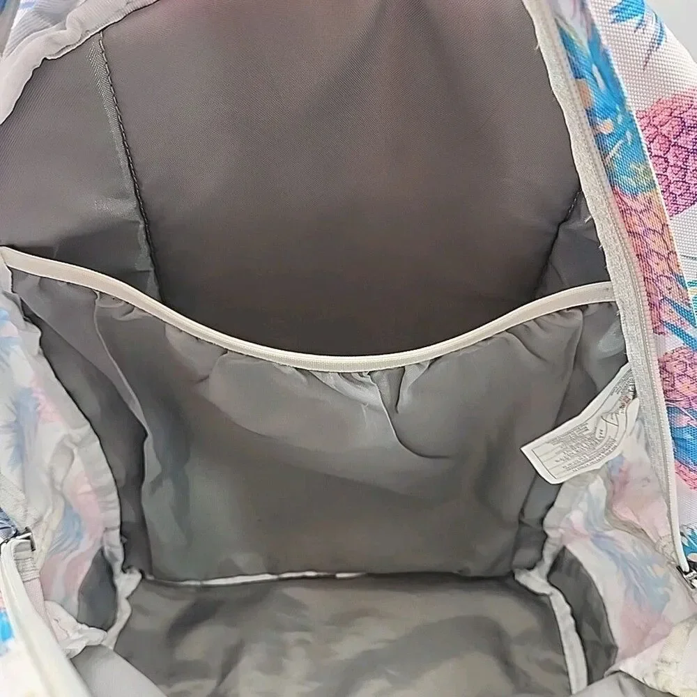 Jansport Trans Backpack Bag Tote Pink Pineapple School 18